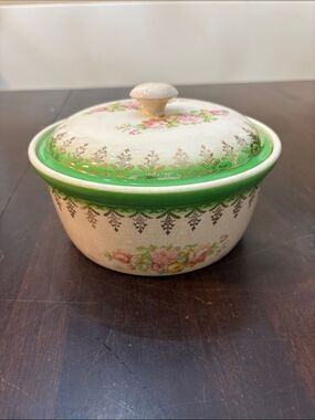 Vintage 1930s Paden City Pottery Bak-Serv Covered Dish Good Housekeeping